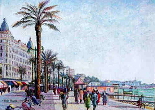 La Croisette au Carlton par Claude Pissaro